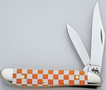 Case 6220,orange Chexx Peanut Knives 5460