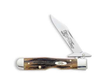 Case India Stag,cheetah Cub Knives 5533