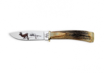 Case Genuine Stag - Deer Hunter (524-3 1-4 SS) with Leather Sheath Knives 5557