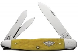 Case Vintage Yellow Cigar Whittler Knives 57738