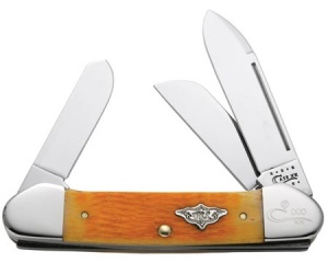 Case Vintage Orange Gunboat Canoe Knives 57741