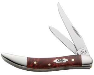 Case Red Bx Elder Wd Sm Tx Toothpk Knives 58284