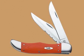 Case Ssm Orange Sm G-10 Lg Fd Htr Knives 6201