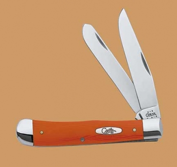Case Ssm Orange Sm G-10 Trapper Knives 6206