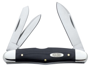 Case Sm Black G-10 Humpback Whittle Knives 6239