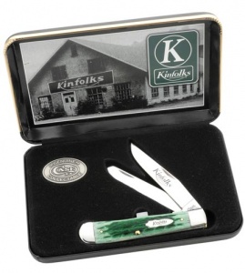 Case Kinfolks Em Green Trapper Knives 6299
