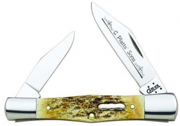 Case 52083c Platt Stag Haf Whittl Knives 6385