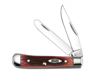Case Tested Red Bboard Tiny Trap Knives 6592