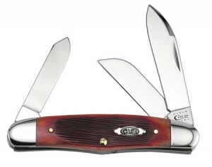 Case Red Barnboard Humpbk Stockmn Knives 6593