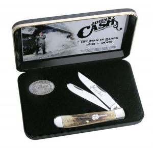 Case Jcash Burnt Stag Trapp Jewel Knives 6797