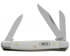 Case 4327 Ichthus Wht Sm Stckmn Knives 7253