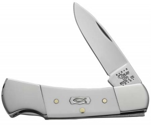 Case Ichthus White Lockback Knives 7255