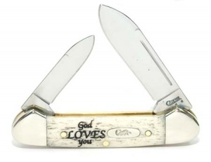 Case God Loves You Nt Bn Baby Butte Knives 8802