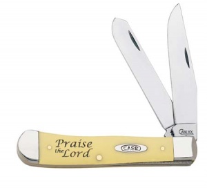Case Praise The Lord Yel Trapper Knives 8806