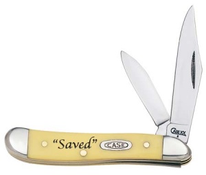 Case Saved Yellow Peanut Knives 8809