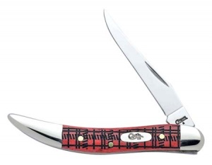 Case Plaid Old Red Bne Sm Tx Tooth Knives 8811