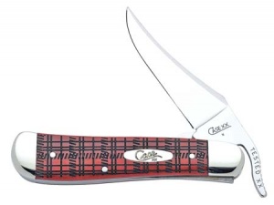 Case Plaid Old Red Bone Russlock Knives 8813