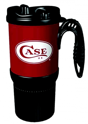 Case Burgandy 16 Oz Travel Mug Knives 9432