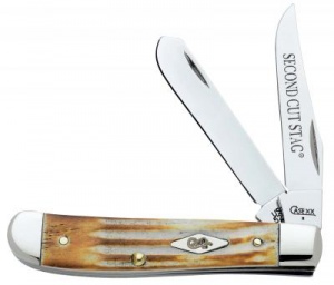 2nd Cut Stag Mini Trapper 9566Tru Sharp Clip & Spey