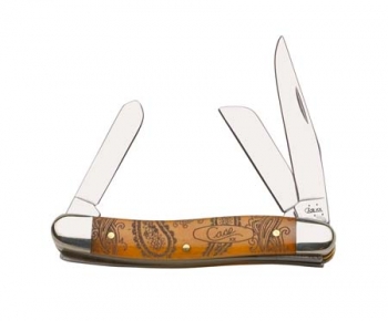 Case 6318 Ss Paisley Med Stockman Knives 9588