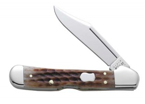 Case Caramel Bone Mini Copperlock Knives 9592