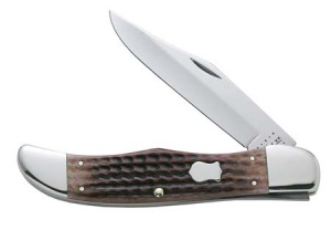 Case Caramel Bone Lg Folding Hunter Knives 9599
