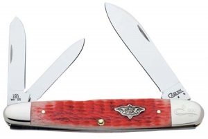 Case 6391wh Vintage Salmon Cig Whit Knives 9751