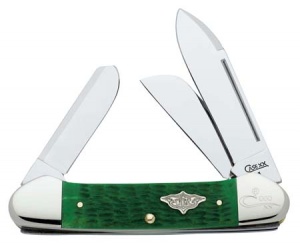 Case 6394ss Vintage Br Gr Gb Canoe Knives 9757