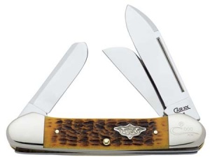 Case 6394ss Vintage Gld Rd Gb Canoe Knives 9761