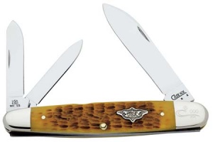 Case 6391wh Vintage Gld Rd Cig Whit Knives 9763