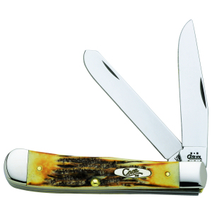 Case Burnt Bone Stag Trapper 3573