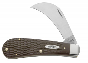 016 Jigged Brown Handle Pruner Knife 016 4 Inch 016