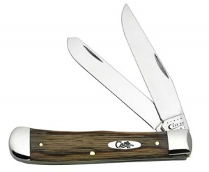 Case 10036 (7254SS) Smooth Oak Wood Trapper 4 1-8
