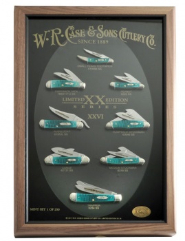 Case Lt Ed Xxvi Mint Set Sea Green Knives 11598