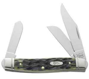 Case XX Olive Green Stockman12454Pattern 6347 SS