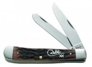 Case 13156 Walnut Bone Trapper Script Inlay 4oz