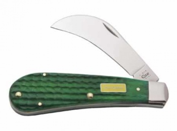 Case 610111ss Jd Gr Bn Hawkbill Pru Knives 15710
