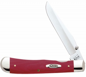Case 10154lss Sm Red G-10 Trapperlk Knives 17163