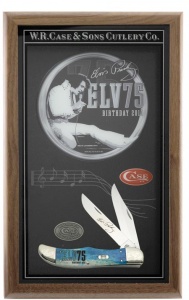 Case 75th Anniv Carr Bl Elvis - 500 Knives 17505
