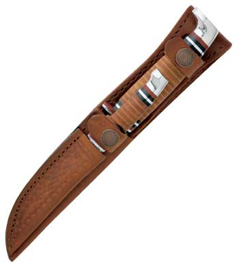 Case #381 Ż Set W-leather Sheat Knives 372