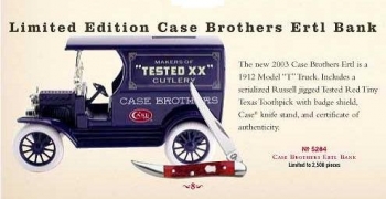 Case C.bros Ertl Bank W-tx Tthpk Knives 5284