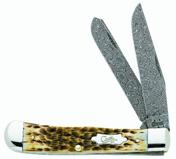 Case 6254 Damascus Trapper Knives 5709