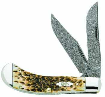 Case 6254 Damascus Small Saddlehorn Knives 5711
