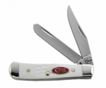 Case SparXX Jigged White Delrin Tiny Trapper 62154SS 60181