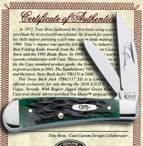 Case 2010shot Tbsway Back Jackhtr G Knives 6064