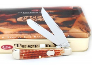 Case 6254ss Trapper Caramel Tin Knives 79597