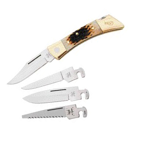 Case 050 XX-Changer Interchangeable BladesAmber Bone Leather Sheath