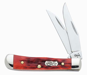 Case Wharncliff Red Mini Trapper Knives 10113
