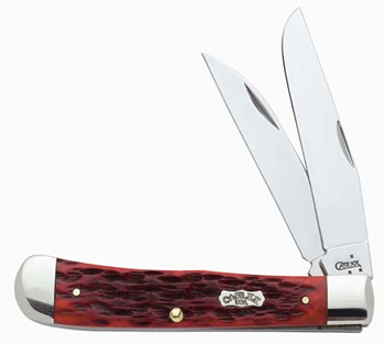 Case Wharncliff Red Bn Trapper Knives 10114