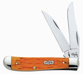 Case Wharncliff Orange Mini Trapper Knives 10116